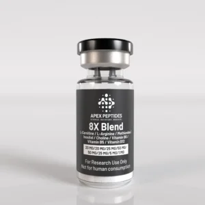 8X Blend L-Carnitine (20mg) / L-Arginine (20mg) / Methonine (25mg) / Inositol (50mg) / Choline (50mg) / B6 (25mg) / B5 (5mg) / B12 (1mg)